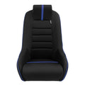 AS x1 Univ Classic RS Black Blue Car Retro Kit Fixed Back Bucket Seat + slides