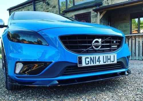 DTST UK Volvo V40 R-Design VR Front Bumper Lower Splitter Gloss Black 2012+