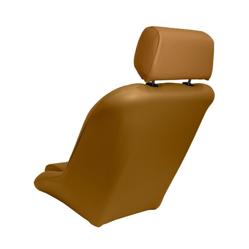 AS x1 Univ Classic Car Retro Kit Sports Fixed Back Bucket Seat Beige inc slides