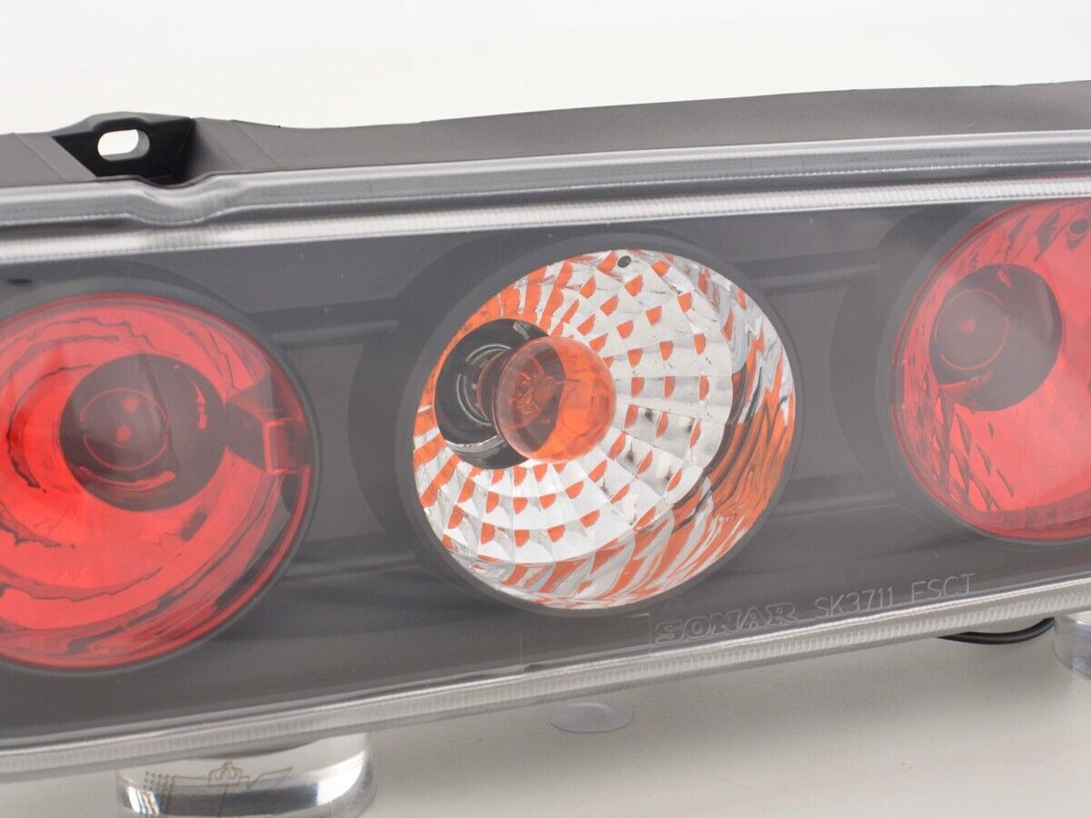 FK Pair Rear Lights Tail Lamps Fiat Seicento type 187 98-07 black & red LHD
