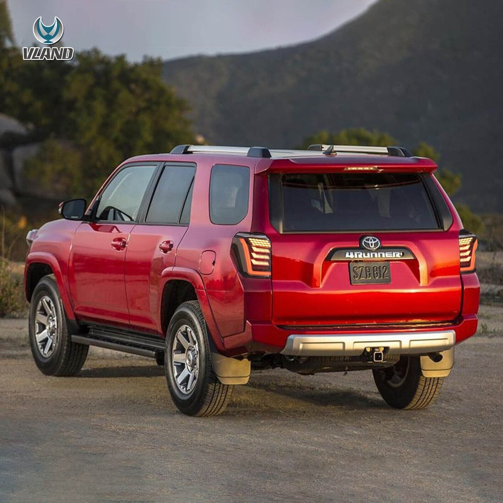 VLAND 10-23 Toyota 4Runner 5 MK5 N280 LED Lightbar Rear Lights DYNAMIC WELCOME Tail Lamps