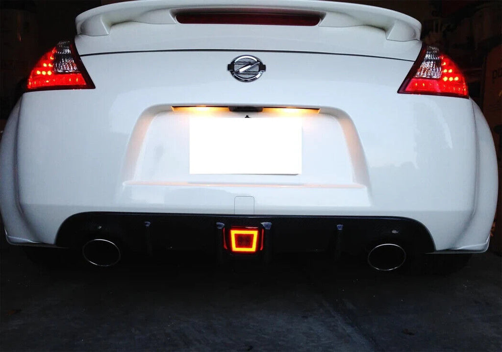 LED Rear Light Smoked Lens Rear Fog Brake Backup Reverse Lamps 09-20 370Z