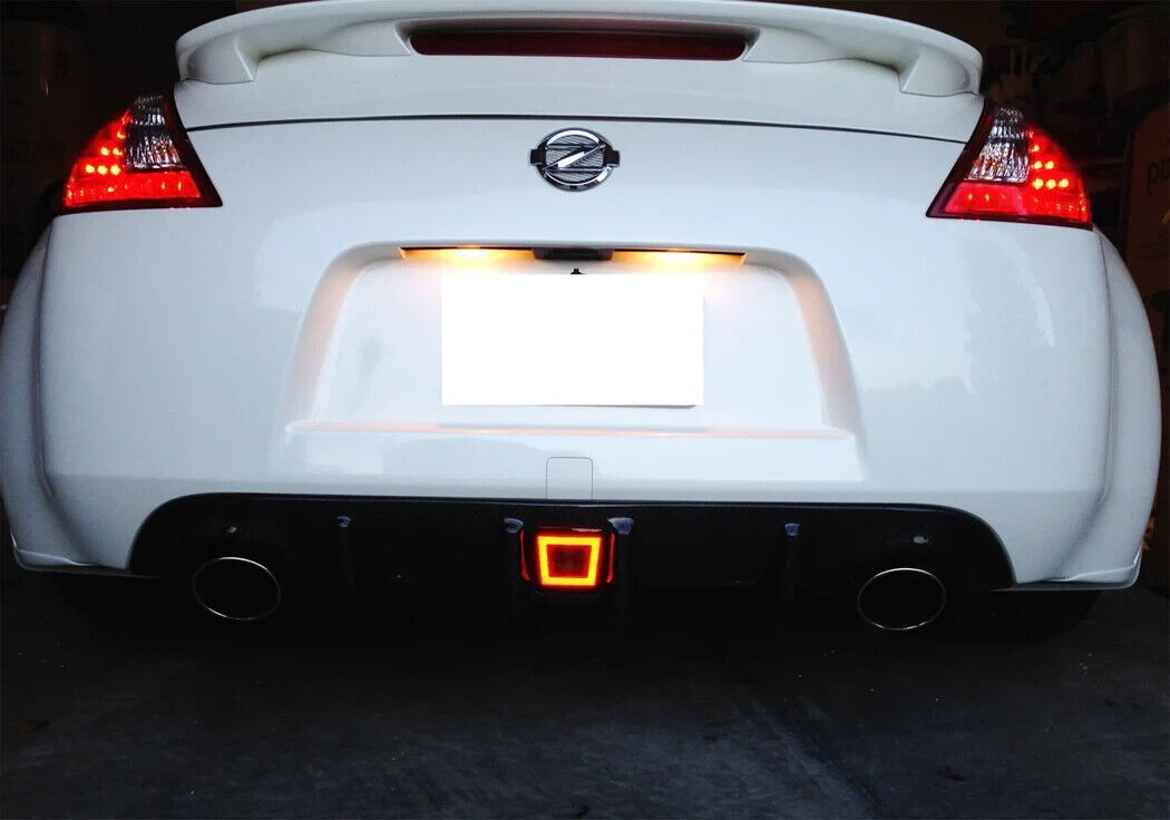 LED Rear Light Smoked Lens Rear Fog Brake Backup Reverse Lamps 09-20 370Z