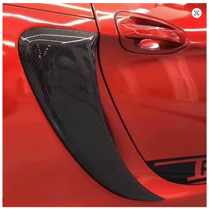 Pair of Side Air Intake Grille Vent Scoops Porsche 981 Cayman Boxster 13-15