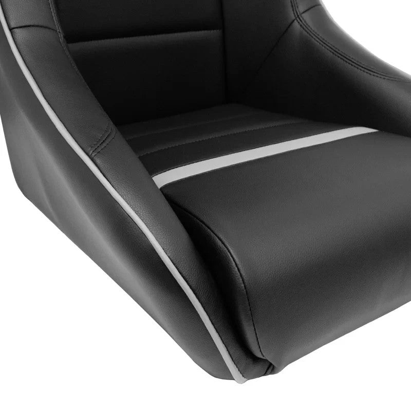 ATST x1 RS Universal Classic Bucket Seats Black Grey Synth leather + slides