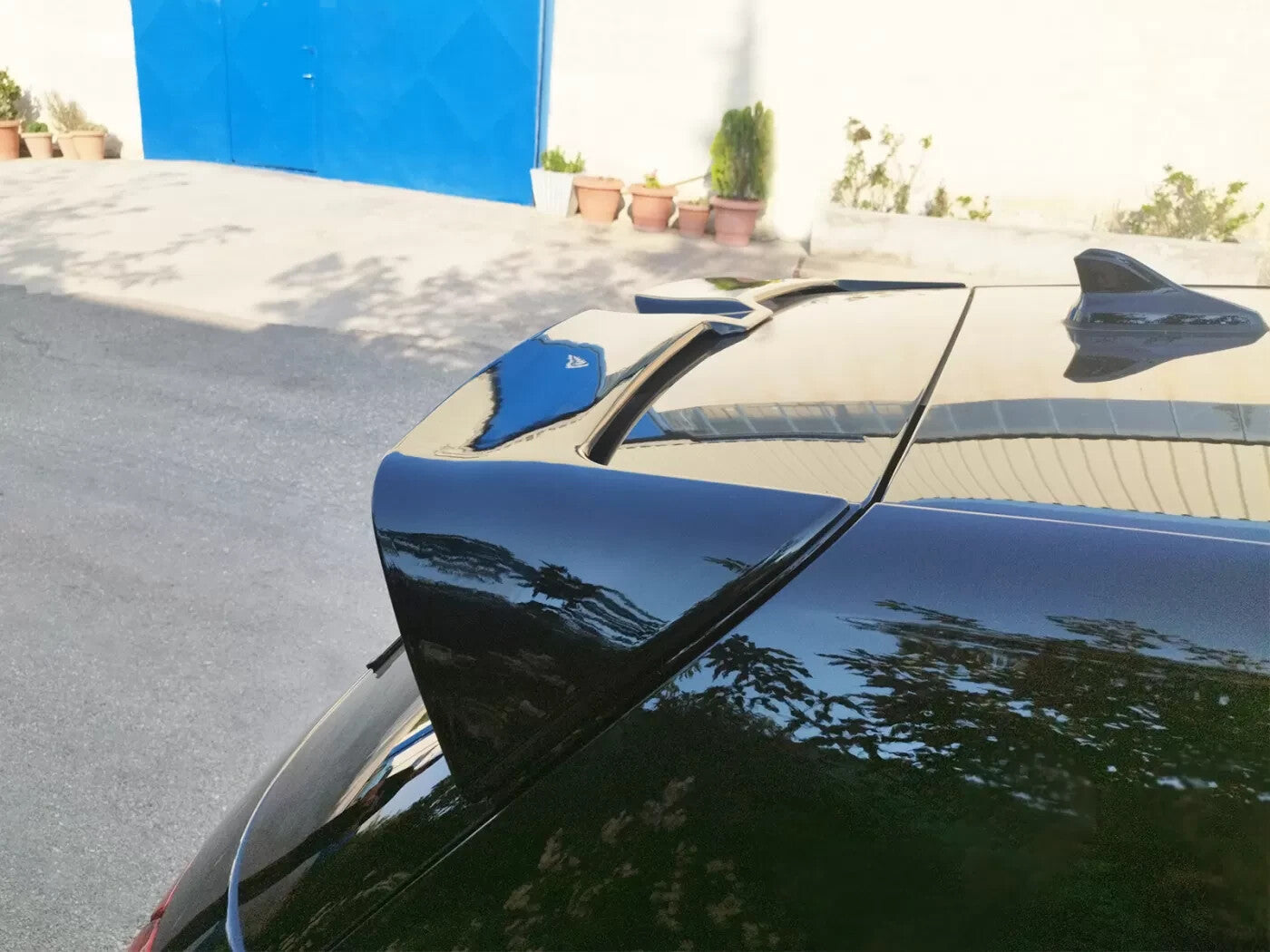 Motordrome Design Rear Wing Boot Hatch Spoiler VW Golf Mk8 V2 Gloss Black ABS