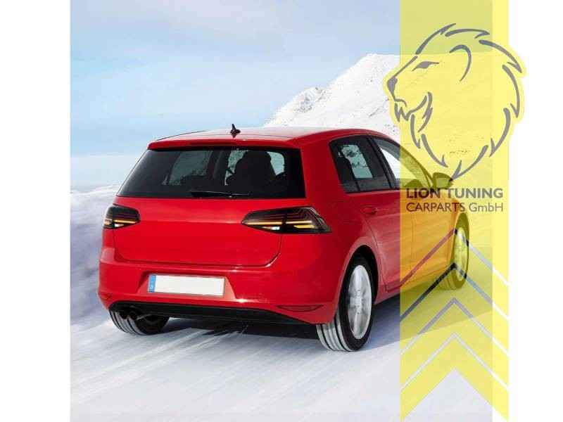 LTG Pair LED 2026 Laser Line Rear Lights VW Golf 7 VII 5G1 12-17 Black Smoke LHD