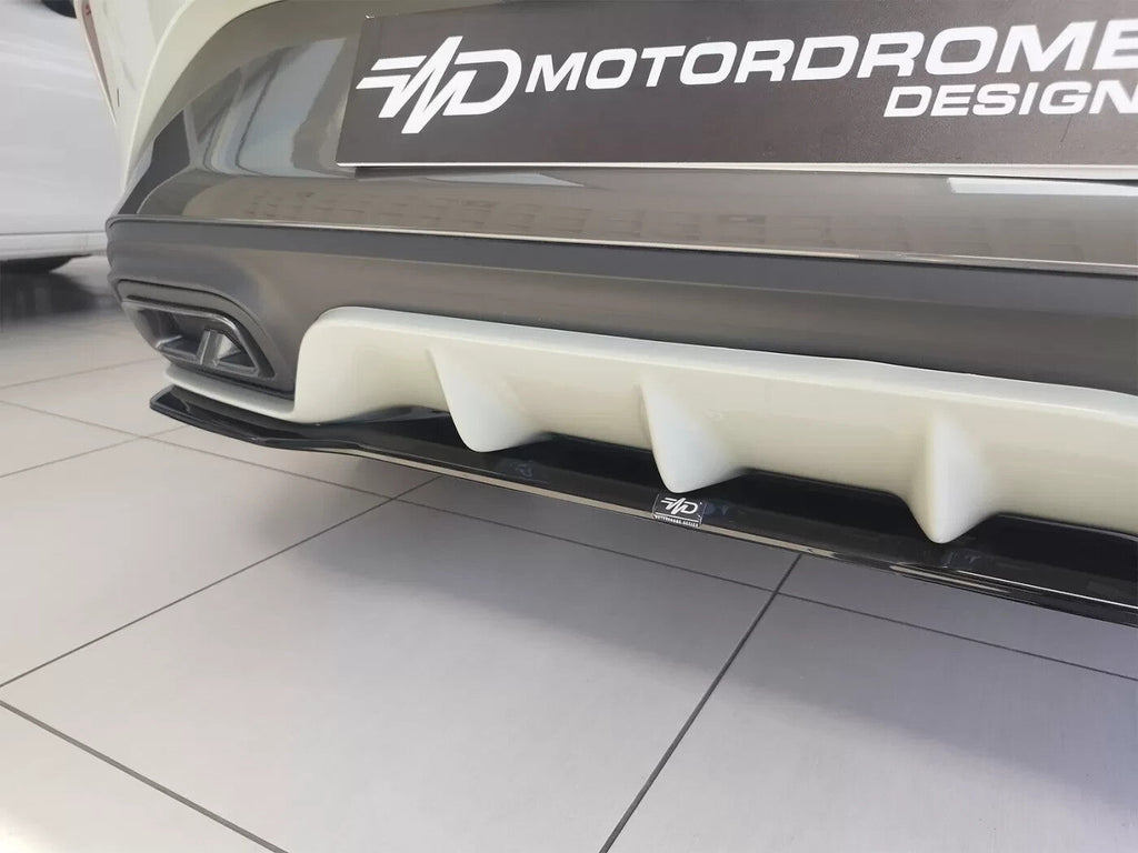 Motordrome Rear Splitter Diffusor Cupra Leon Mk1 Hatchback 2020- Black Gloss ABS