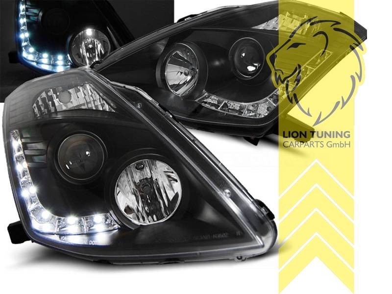LTG Aftermarket Halogen Headlights Z33 350Z 350 Z 02-05 Black LHD EXPORT ONLY