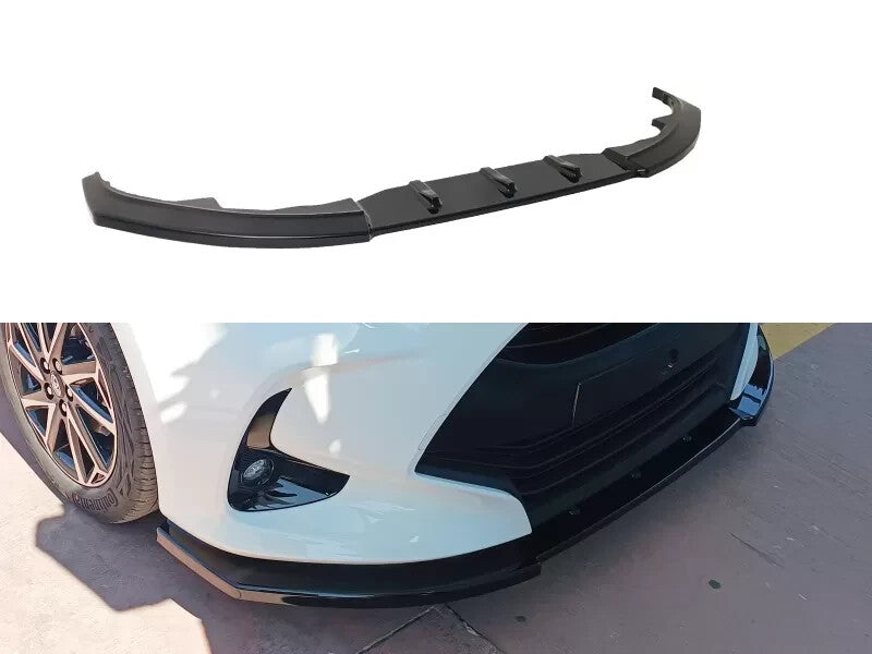 Motordrome Front Bumper Lower Splitter Toyota Yaris Mk4 20+ Gloss Black