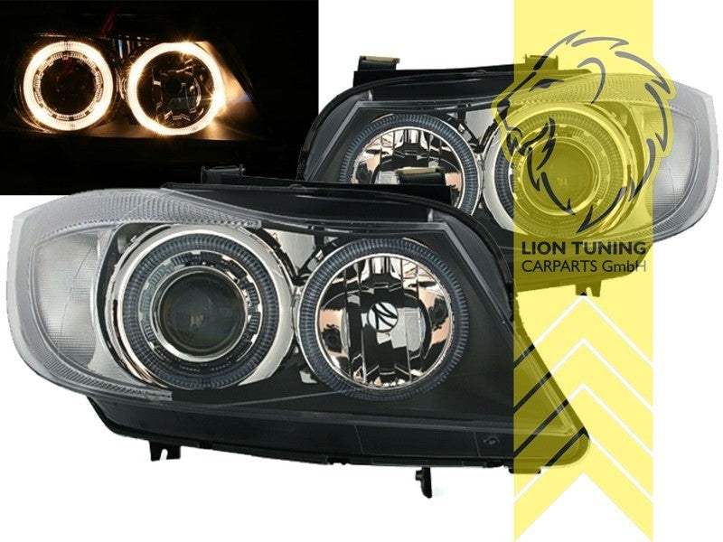 LTG DEPO LED Headlights BMW E90 Sedan E91 Touring 05-08 Black LHD