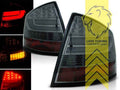 LTG LED Rear Lights Skoda Octavia 2 1Z 1Z3 + FL 04-13 sedan red black smoke LHD