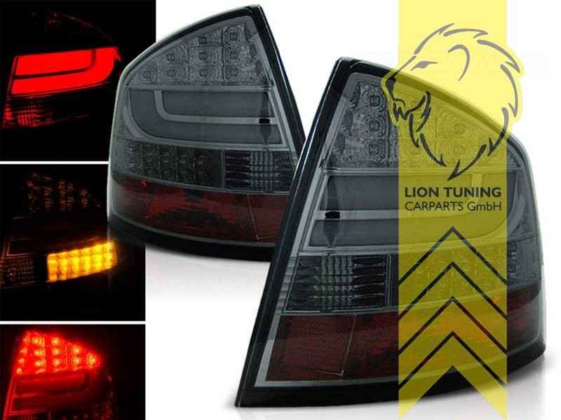 LTG LED Rear Lights Skoda Octavia 2 1Z 1Z3 + FL 04-13 sedan red black smoke LHD