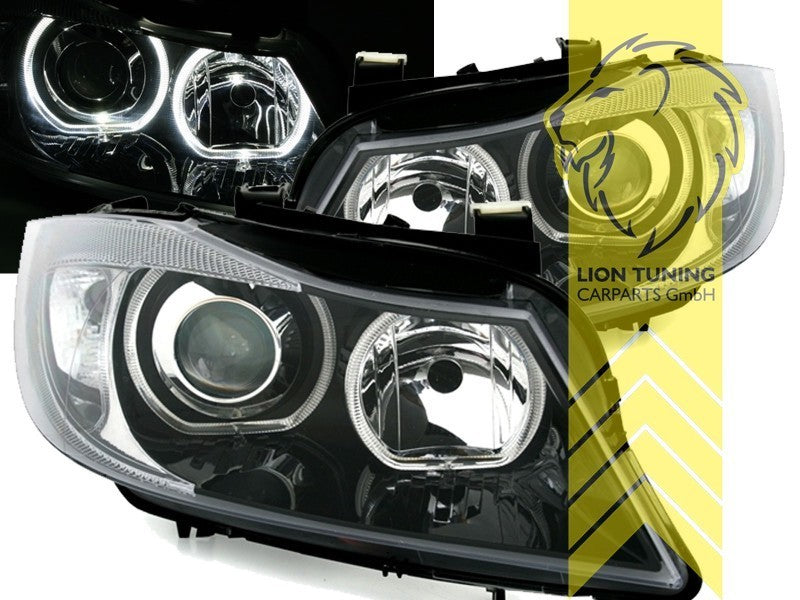 LTG DEPO LED Headlights BMW E90 Sedan E91 Touring 05+ Black LHD RHD Universal
