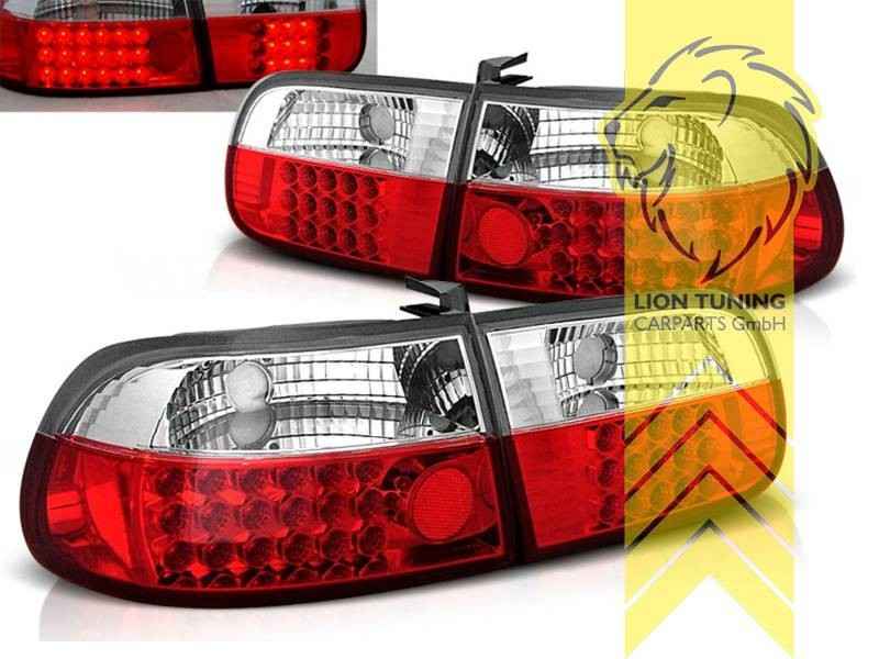 LTG Pair LED Rear Lights Tail Honda Civic sedan coupe 2-dr EG EH LHD EXPORT ONLY