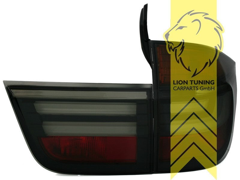 LTG DEPO LED Rear Lights Tail Lamps BMW E70 X5 black facelift LCI look 07-13 LHD
