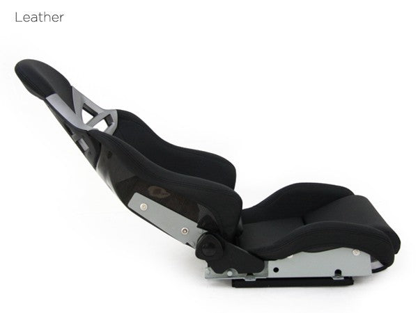 DTK Pair Universal Aftermaket PORSCHE Style 4 Bucket Seats black Synth L slides