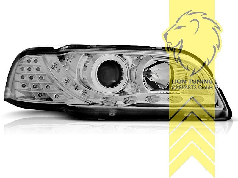 LTG Pair LED DRL Lightbar Headlights Volvo S40 sedan V40 estate VS VW 95-00 LHD