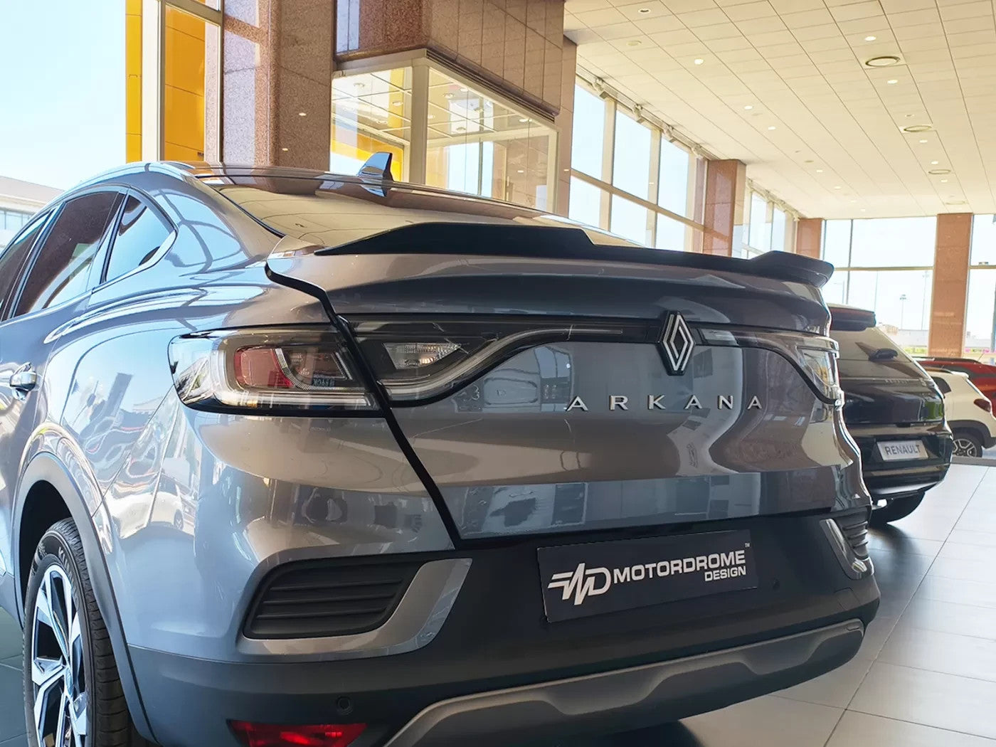 Motordrome Rear Lip Spoiler Wing Renault Arkana Mk1 PU UNPAINTED