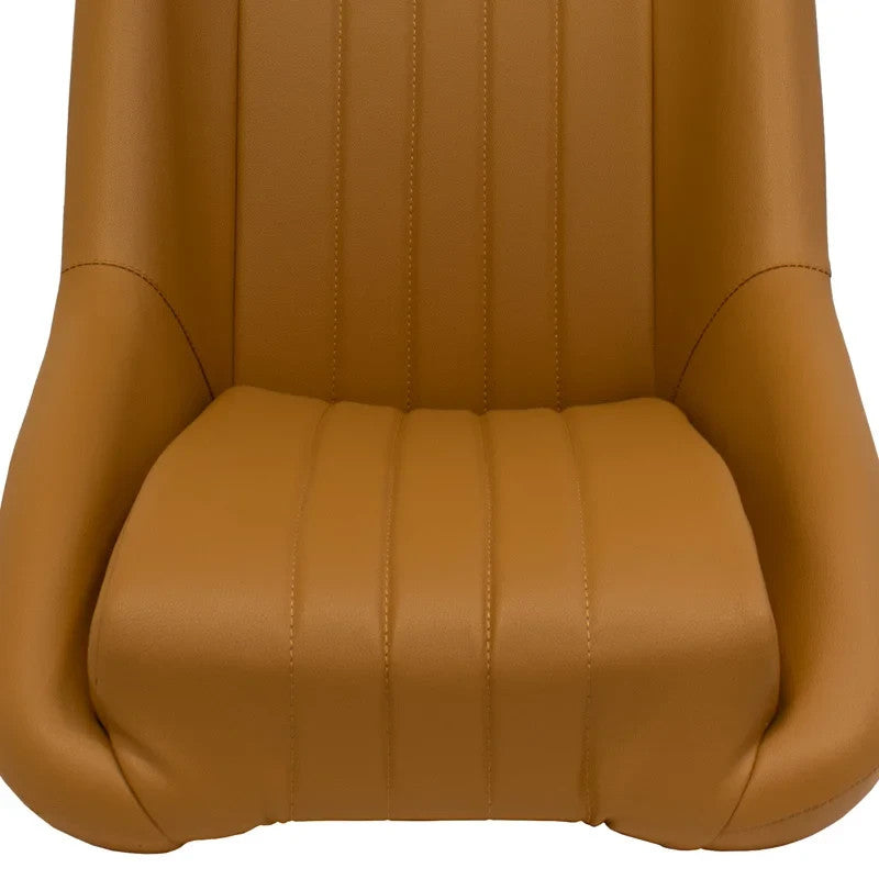 UK Auto-Style Pair Beige Tan Bucket Seats Headrests Classic Car Retro Vintage