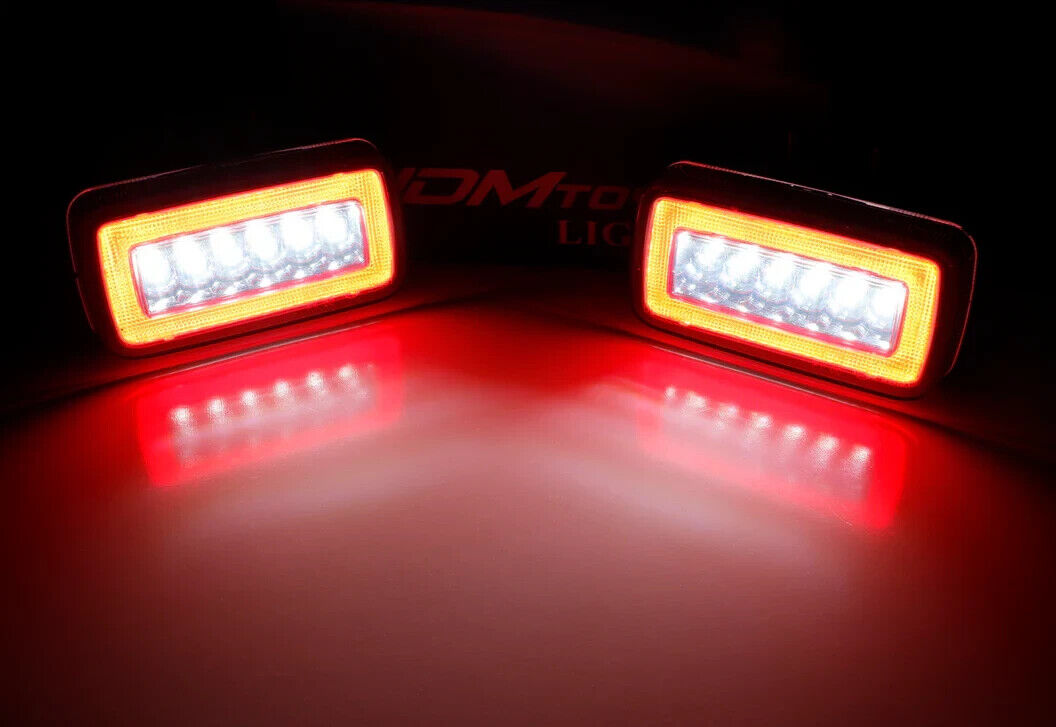 LED Rear Lights Smoked Rear Foglight, Backup Reverse Lamps Mercedes W463 G-Class