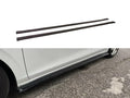 Motordrome Side Skirts Extensions Golf Mk8 GTI GTI Clubsport R-Line Gloss Black