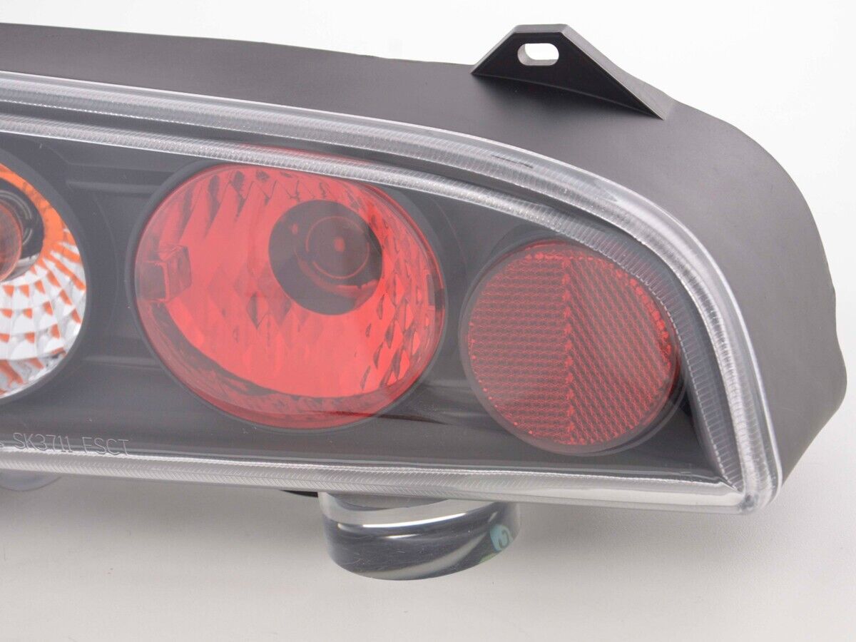 FK Pair Rear Lights Tail Lamps Fiat Seicento type 187 98-07 black & red LHD