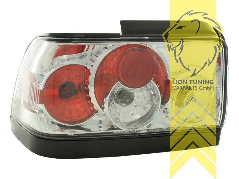 LT Pair Halogen Rear Lights Tail Lamps Toyota Corolla E10 white chrome LHD