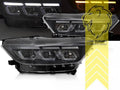 LTG Pair LED DRL Lightbar Headlights Ford Mustang VI 14-17 black LHD EXPORT ONLY