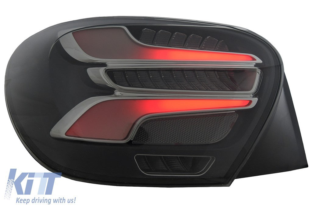 KT Pair LED Rear Lights Merc A-Class W176 13-08.15 Smoke Facelift AMG Style LHD