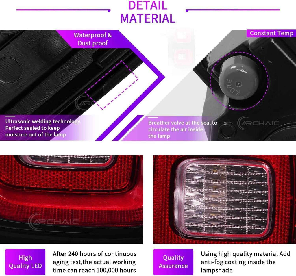 AC Pair Seq Anim LED DRL Rear lights Tail Lamp Land Range Rover Vogue L405 13-21