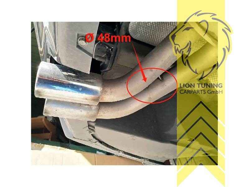 LTG Stainless steel exhaust tailpipe 4 Quad Pipe BMW 3 & 4 F30 F31 F32 F33 F36