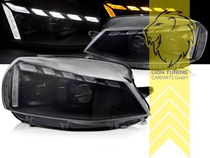LT Pair LED DRL Lightbar Headlights VW Golf 7 Limo Variant Facelift 7.5 17+ LHD