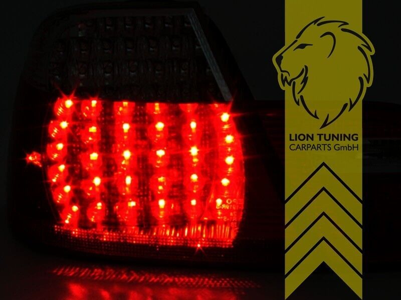 LT Pair LED Lightbar REAR LIGHTS Tail Lamps BMW E46 Coupe 99-03 red smoke LHD