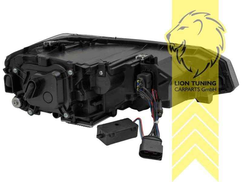 LT Pair LED Headlights Lightbar DRL VW Polo 2G AW AW1 BZ1 GTi 17+ Black Red LHD