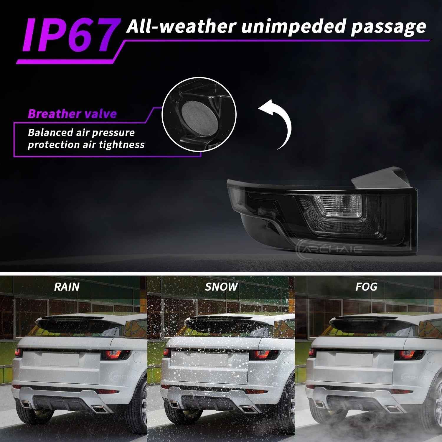 AC Pair Seq Anim LED DRL Rear lights Land Range Rover Evoque L538 11-18