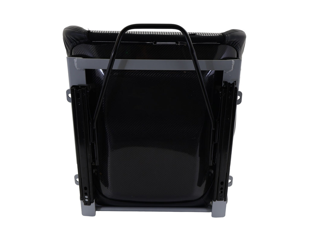 DTK Pair Universal Aftermaket PORSCHE Style 3 Bucket Seats black textile slides