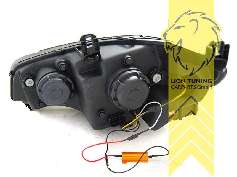 LTG Aftermarket LED DRL Headlights for BMW X5 E70 07+ chrome LHD