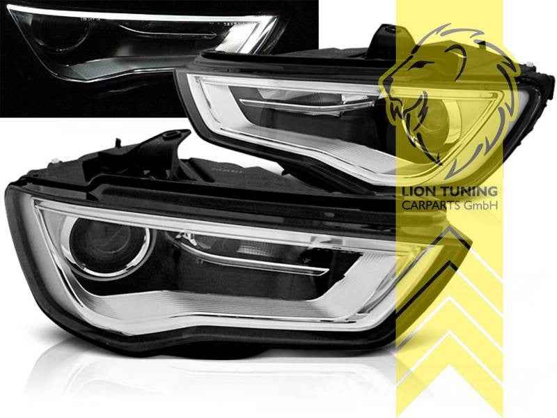 LTG Pair LED DRL Headlights Audi A3 8V 12-16 Xenon for original halogen LHD