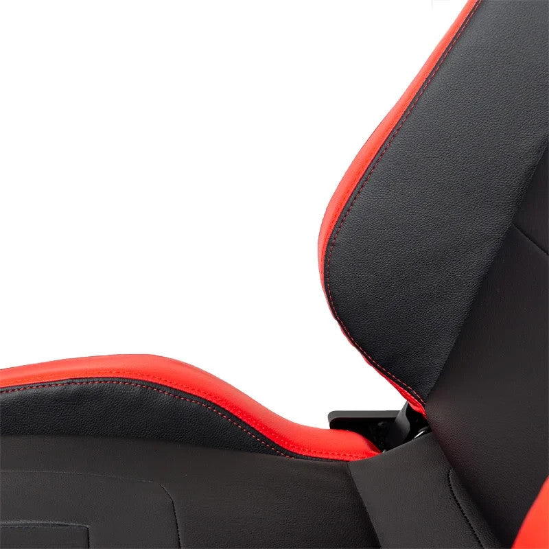 ATST x1 Universal Car Van Camper Sim Bucket Seat RS6-II Black Red Matte Syn Leat
