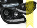 LT Pair LED Headlights Lightbar DRL Porsche Cayenne XENON 02-07 9PA chrome LHD