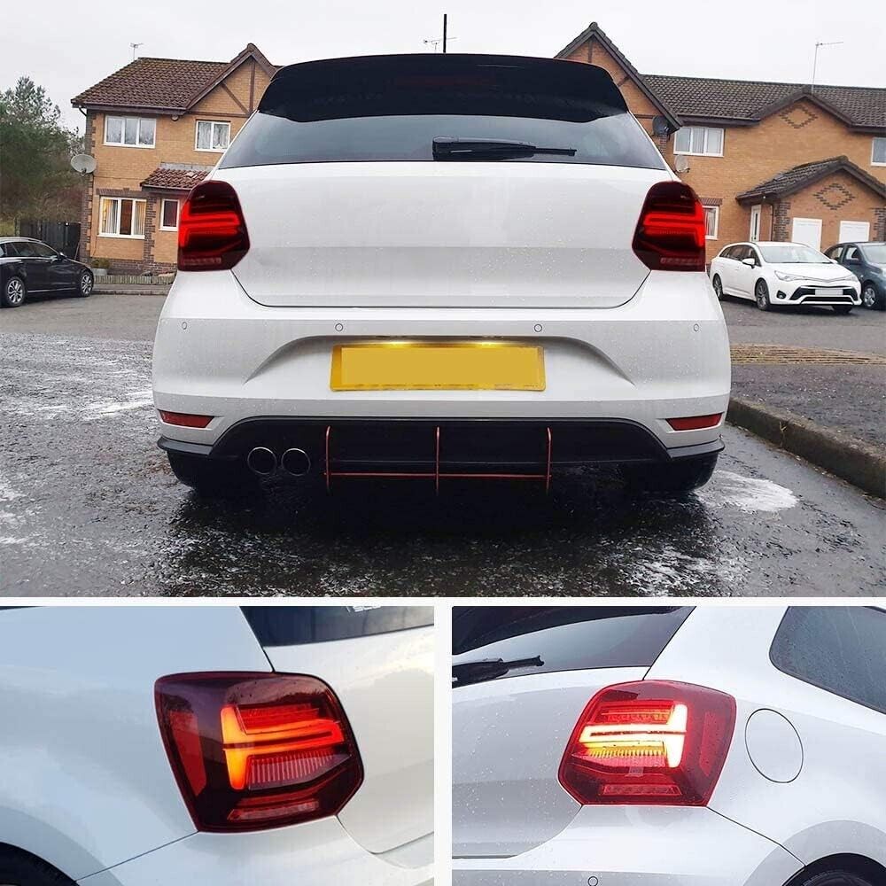 VLAND Pair Polo MK5 6R 6C TSI LWB SWB 09-17 Lightbar Sequential LED DYNAMIC Rear Lights RHD