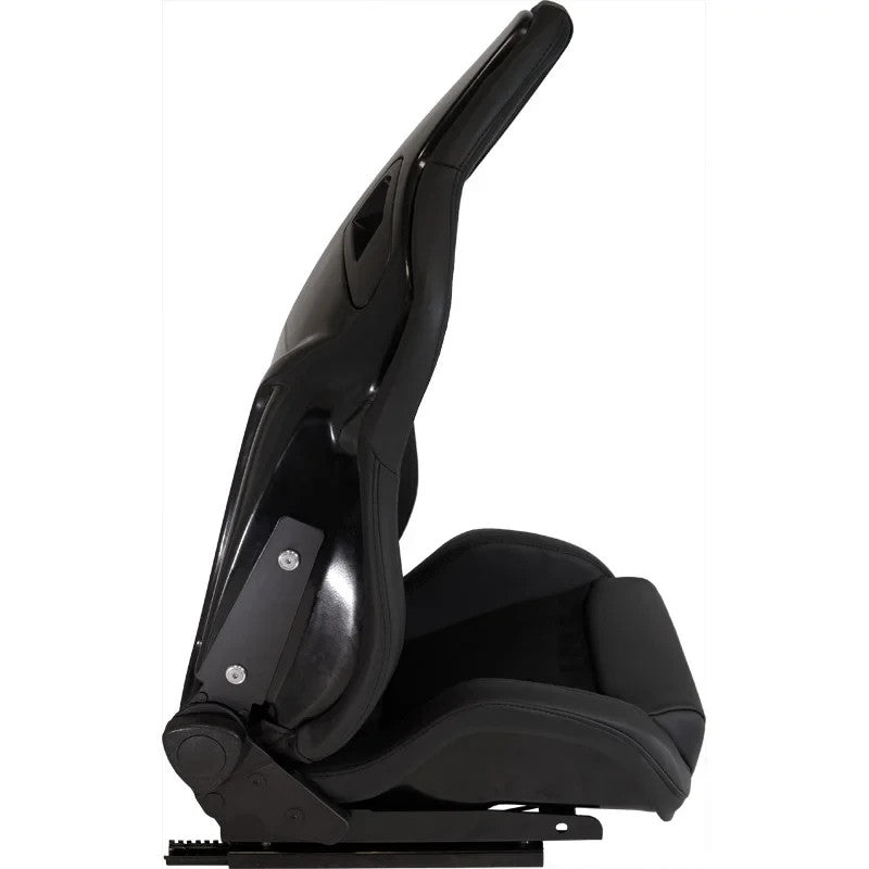 ATST x1 DELUXE Universal Car Van Sim Bucket Seat Black Synth Leather Suede