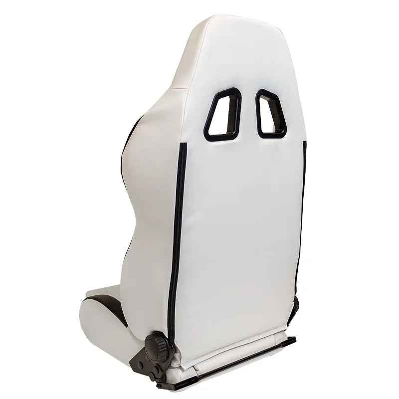 ATST x1 Type T Universal Reclining Designer Bucket Seat White Synth Leather