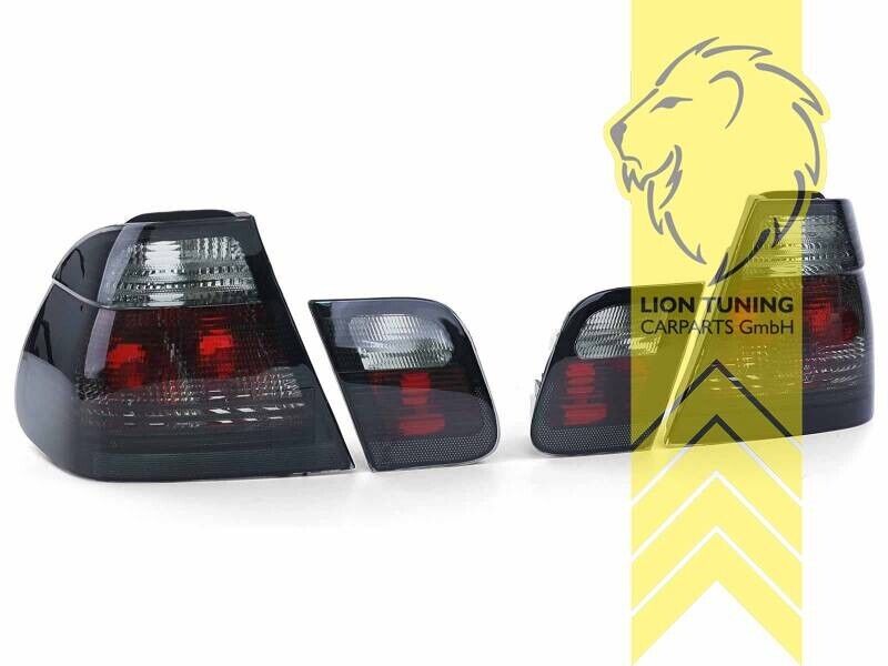 LT Pair Halogen Rear Lights Tail Lamps BMW E46 Sedan black 98-01 LHD