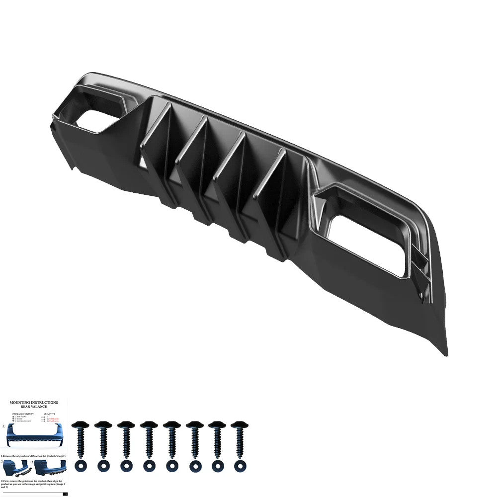 OW Rear Diffuser Seat CUPRA Leon 1 MK1 2020+ ABS Gloss Black Body Kit Styling