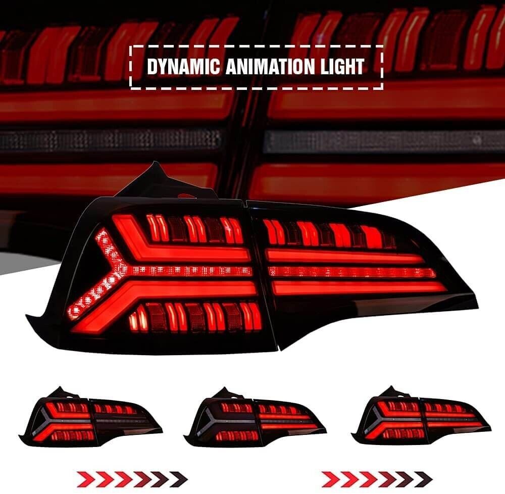 VLAND 17-22 Tesla Model 3 & 20-22 Tesla Model Y Lightbar LED DRL Rear Lights Tail Lamps LHD