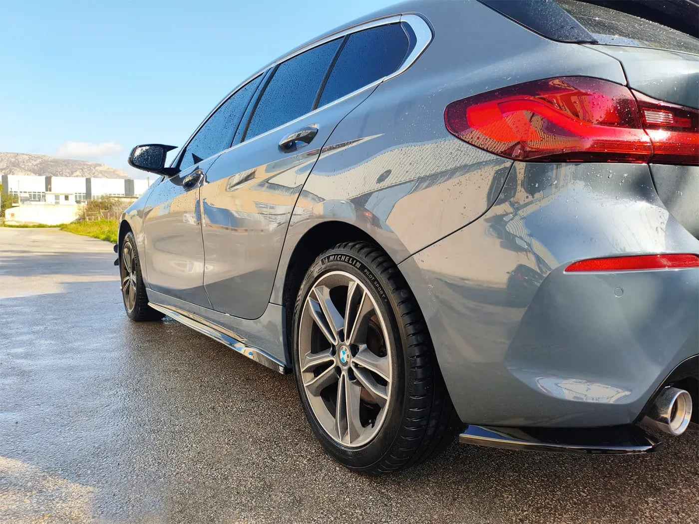 Motordrome Design Side Skirts Extensions BMW 1 Series F40 Glossy Black