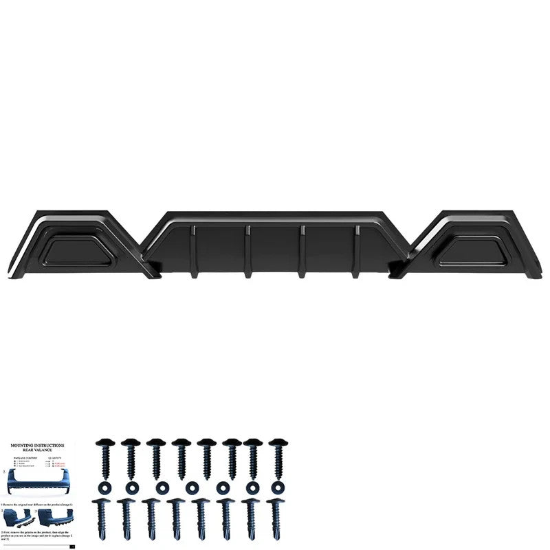 OW Rear Bumper Diffusor Splitter VW Transporter T7 V710 24+Transit Custom 23+