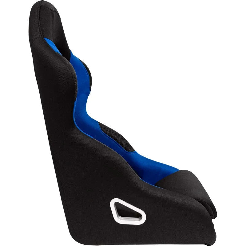 x2 (a Pair) Autostyle Black Blue Fixed Back Car Bucket Seats HD Textile Track Drift Road